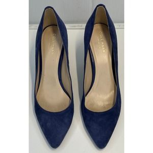 Cole Haan Blue Suede Heels Pumps Us Size 6